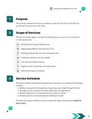 Commercial Lawn Care Contract Template - page 2