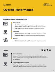 Marketing Analytic Report Template - page 3