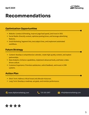 Marketing Analytic Report Template - Pagina 5