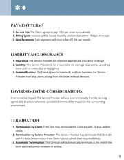 Snow Removal Contract Template - Page 3