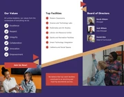 Purple And Beige Diagonal Education Brochure - page 2