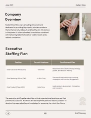 Light Beige and Green Earth Tone Staffing Plan - Page 2