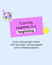 Teamwork Motivational Social Media Carousel Template - page 2