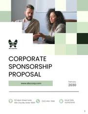 Corporate Sponsorship Proposal - Page 1