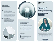 Soft Green Smart Entrepreneurship Tri-fold Brochure - Page 1