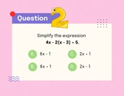 Colorful Fun Math Quiz Presentation - page 3
