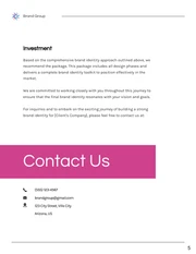 Minimalist Simple Clean Logo and Brand Identity Design Proposal - Page 5