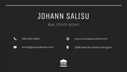 Black and White Simple Real Estate Business Card - Page 2