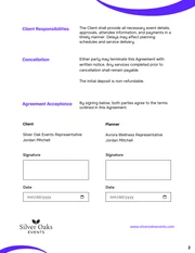 Event Planning Contract Template - Seite 2