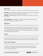 Staffing Agency Contract Template - صفحة 2