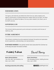 Staffing Agency Contract Template - Pagina 4