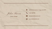Brown And Cream Texture Classic Vintage Business Card - page 2