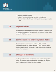 New Home Construction Contract Template - page 3