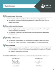 Music Contract Template - Page 3