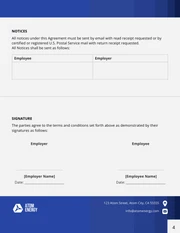 Terms Of Employment Contract Template - page 4