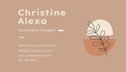 Black and Brown Massage Therapist Business Card - Page 2