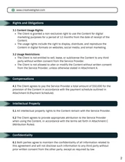 Content Usage Rights Contract Template - Page 2