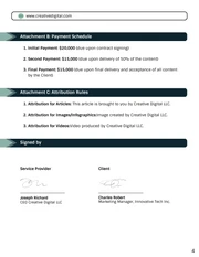 Content Usage Rights Contract Template - Pagina 4