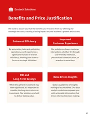 Red And Beige Modern Pricing Proposal - Page 4