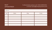 Beige And Brown Simple Aesthetic Salon Appointment Business Card - Page 2