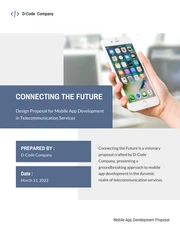 Mobile App Development Proposal (for telecom apps) - Page 1