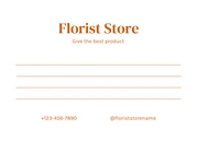 Black And Orange Minimalist Thank You Postcard - Page 2