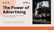 Simple Orange and White Advertising Presentation - Page 1