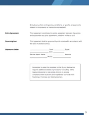Simple Blue Purchase and Sale Agreement Contracts - Page 3