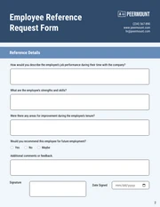 Simple Blue Employment Forms - Seite 2