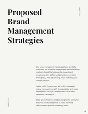 Minimalist Beige and Black Fashion E-commerce Brand Management Proposal - Page 4