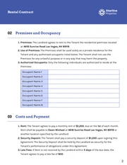 Property Rental Contract Template - Page 2