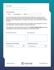 Tax Preparation Contract Template - page 2