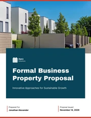 Formal Business Property Proposal - Page 1