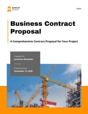 Business Contract Proposal - صفحة 1