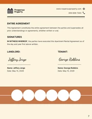 Apartment Rental Contract Template - Page 7
