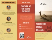 Animal Welfare Fundraising Tri-fold Brochure - Page 1