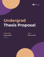 Undergrad Thesis Proposal - page 1