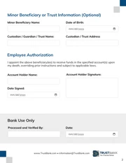 Beneficiary Form Template - صفحة 2