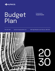 White And Blue Simple Budget Plan - Page 1