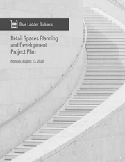 Minimalist Retail Development Project Plan - Page 1