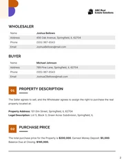 Wholesale Real Estate Contract Template - Pagina 2