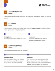 Wholesale Real Estate Contract Template - Page 3