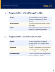 Car Storage Contract Template - page 3