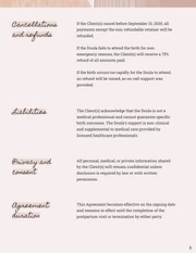 Doula Contract Template - Página 3