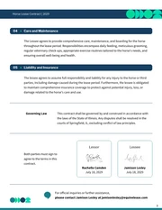 Horse Lease Contract Template - صفحة 3