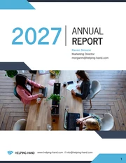 Nonprofit Annual Report Template - page 1