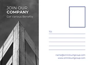 White Minimalist Professional Business Postcard - Page 2