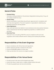 Event Space Rental Contract Template - Page 3