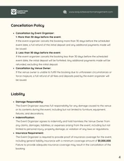 Event Space Rental Contract Template - Página 4