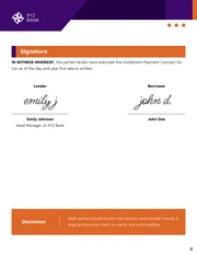 Installment Payment Contract for Car Template - Seite 4